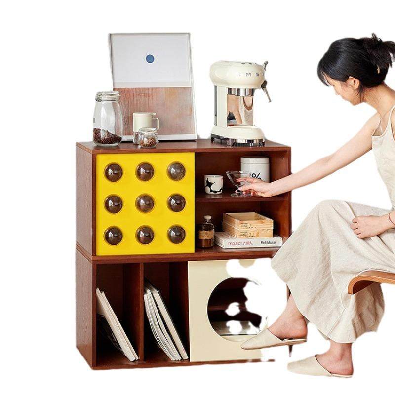 泡泡储物柜中古风边柜组合电视柜子设计师客厅沙发餐厅家用餐边柜,淘宝优惠券,粉丝福利购,淘宝优惠卷