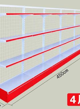 超市货架便利店展示架小卖部全铁多层架子