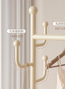 衣帽架落地卧室家用可移动室内凉晒衣架阳台挂衣服架子简易晾衣架
