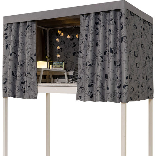 学生上铺强遮光床帘宿舍上下铺帘子围帘大学寝室窗帘隔断加厚床幔 - 图0