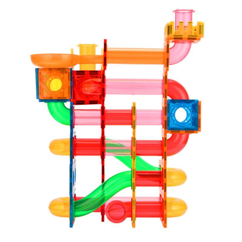 管道彩窗磁力片滑轨儿童积木建构玩具工厂磁性拼图,淘宝优惠券,粉丝福利购,淘宝优惠卷