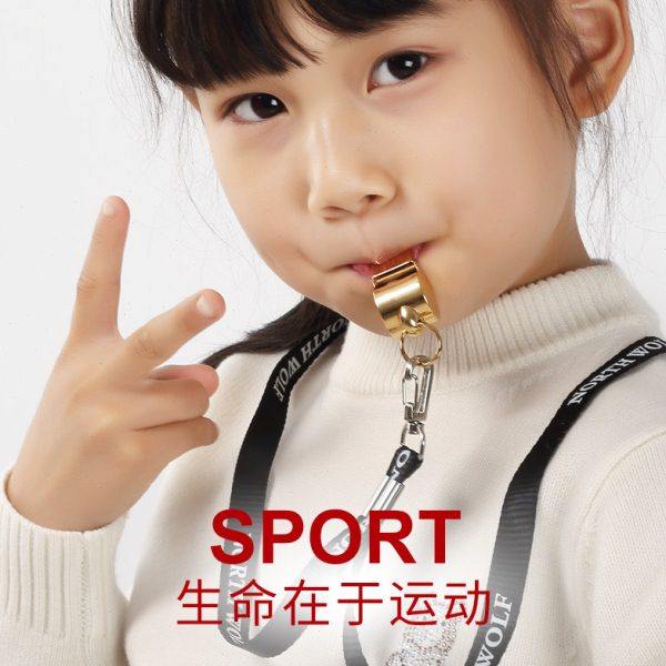 北狼长嘴口哨裁判教练专用指挥哨子纯铜超大音量有核镀真金/0644,淘宝优惠券,粉丝福利购,淘宝优惠卷