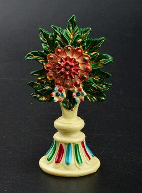 朵玛花食子藏传用品密宗法器佛堂八供摆件供品树脂彩绘酥油花