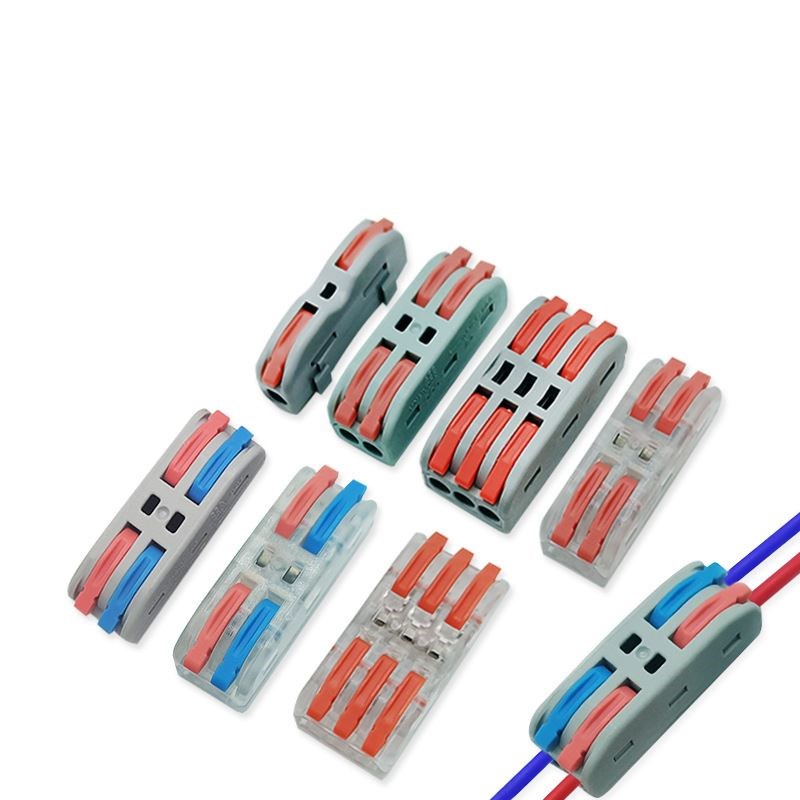 Spl系列1进1出2进2出3进3出快速电G线连接器接线端子电线夹分线器 - 图3