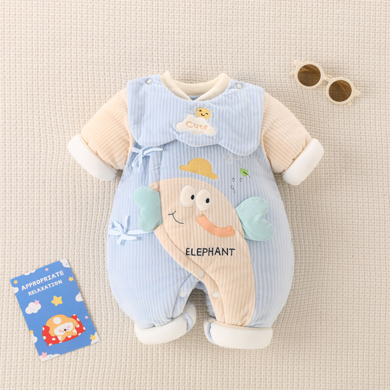 新生儿连体衣加厚保暖棉袄婴儿夹棉外出服棉服秋冬季初生宝宝抱衣,淘宝优惠券,粉丝福利购,淘宝优惠卷