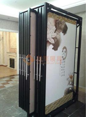 经典瓷砖展示架升级款钢板石材大板抽拉展架双面推拉岩板展具
