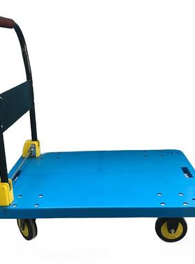 静音平板手推车加厚仓库工具车小推车拉货折叠车四轮手拉平板车