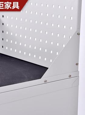 供应重型工具车带挂板抽屉式车间无尘实验室移动四抽工具车