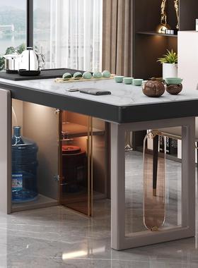 阳台岩板茶桌椅组合轻奢现代简约小户型家用客厅办公室泡茶桌茶台