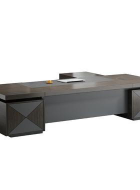 办公桌老板桌简约现代总裁桌椅组合办公室家具经理桌主管桌大班台