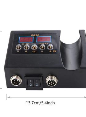 8898热风枪拆焊台110V220V6000W双数显二合一可控温电烙铁焊台