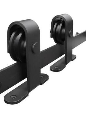 工厂五金谷仓门全套吊轨移门推拉门客厅阳台顶装款滑轮轨道配件