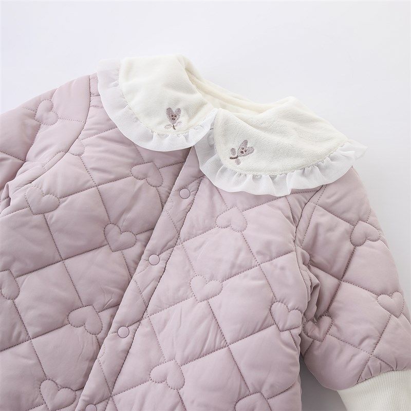 女宝宝秋冬夹棉衣服加厚保暖棉服新年服冬装幼儿连体衣婴儿外出服,淘宝优惠券,粉丝福利购,淘宝优惠卷