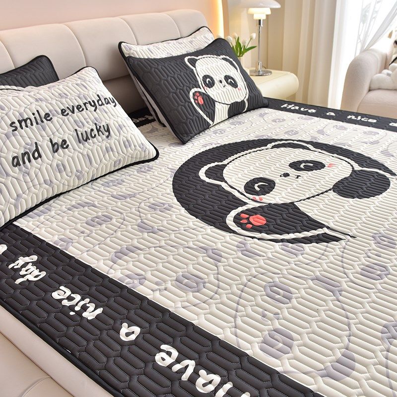 夏季冰丝乳胶凉席三件套儿童宿舍床单人床垫软席子可机水洗卡通款,淘宝优惠券,粉丝福利购,淘宝优惠卷