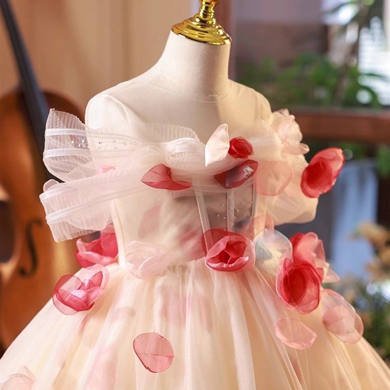 花童婚礼小女孩礼服高端公主裙轻奢小众钢琴生日超仙气儿童演出服,淘宝优惠券,粉丝福利购,淘宝优惠卷