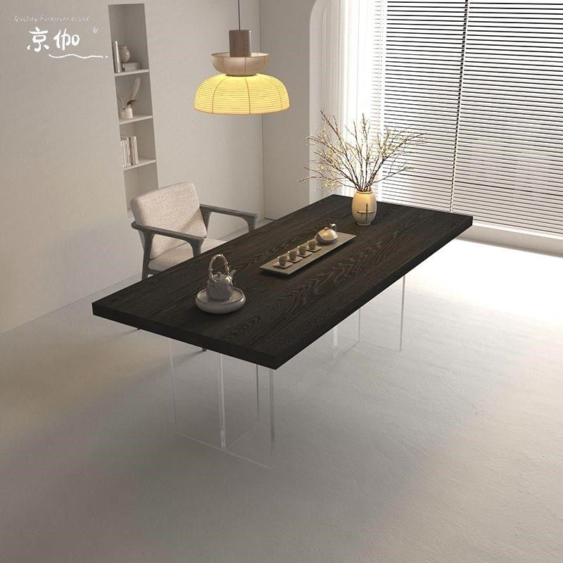 侘寂风碳化黑色大板泡茶桌子实木茶桌椅家用高档茶台,淘宝优惠券,粉丝福利购,淘宝优惠卷