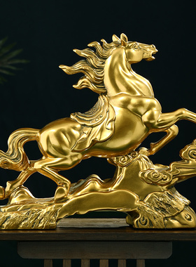 马到成功招财马摆件工艺品老板办公室桌面男O士高档装饰送领导礼