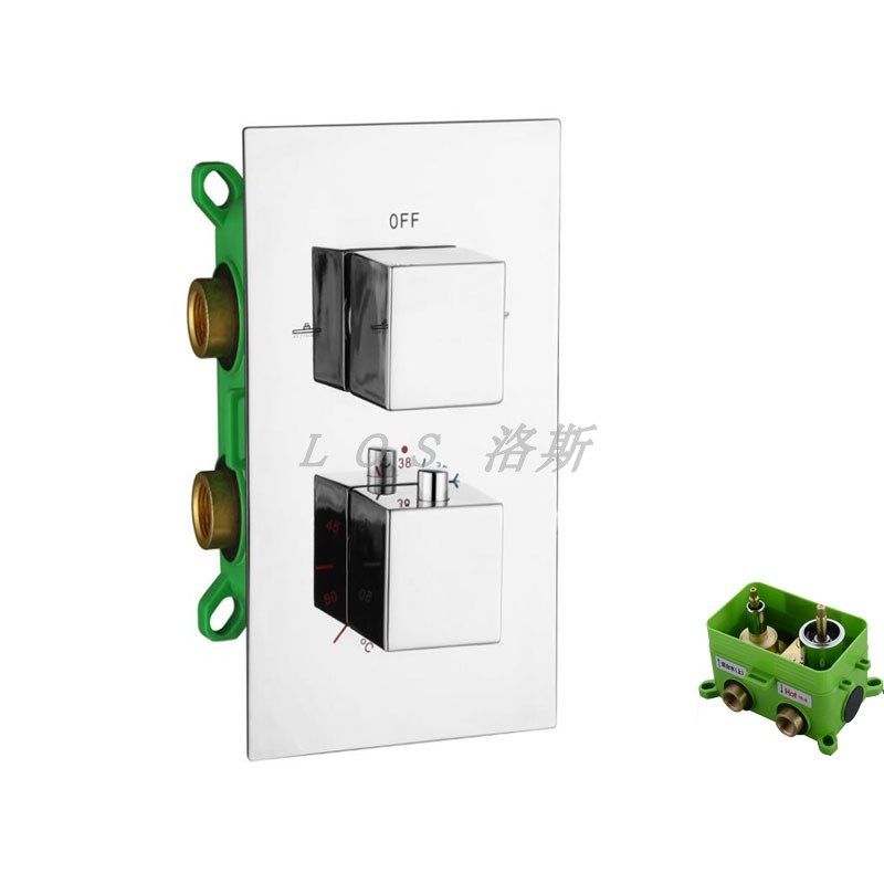 花洒顶喷配件水龙头开关全铜冷热双控两进两头三头出水恒温混水阀,淘宝优惠券,粉丝福利购,淘宝优惠卷