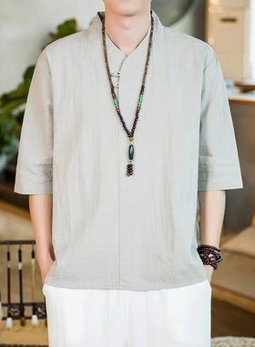 中国风男装夏季T恤复古唐装项链衣服配饰品衣服挂件吊坠个性时尚