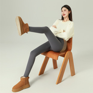 秋冬鲨鱼裤女外穿显瘦提臀瑜伽裤加绒