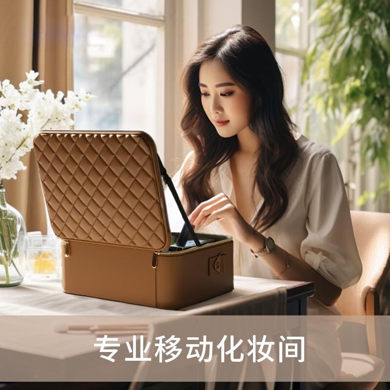 高级感化妆师专业包大容量手提箱跟妆师带灯镜子旅行出差情人礼物,淘宝优惠券,粉丝福利购,淘宝优惠卷