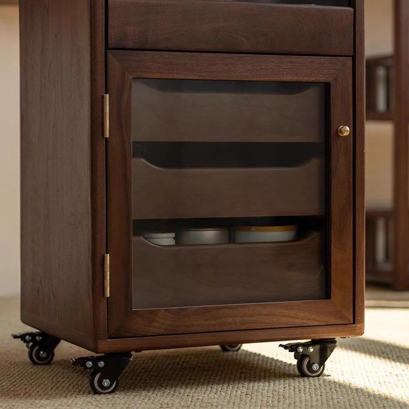 十层柜黑胡桃茶器边几推车珠宝文玩收纳柜茶碗紫砂可移动茶具整装,淘宝优惠券,粉丝福利购,淘宝优惠卷