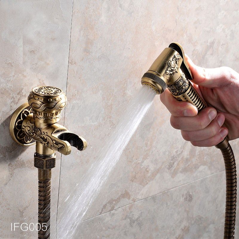 全铜厕所马桶喷枪套伴侣清洗卫生间冲洗挂墙式净身妇洗器角阀龙头,淘宝优惠券,粉丝福利购,淘宝优惠卷