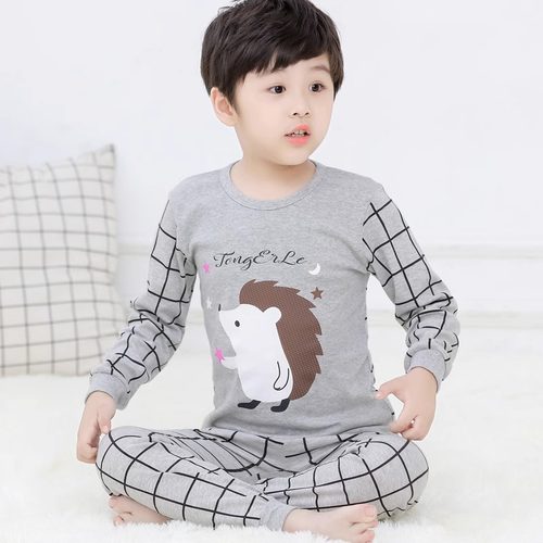 男童秋装家居服套装2023新款儿童秋衣卫生裤睡衣男孩发热衣两件套 - 图2