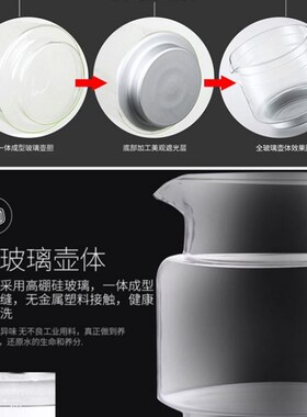 加厚全玻璃养生壶一体式大容量2.5升熬煎药煲煮黑花茶烧水桦树茸