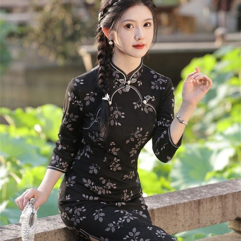 妹妹弟弟结婚姐姐穿的衣服参加婚礼女装长袖连衣裙复古伴娘服礼服,淘宝优惠券,粉丝福利购,淘宝优惠卷