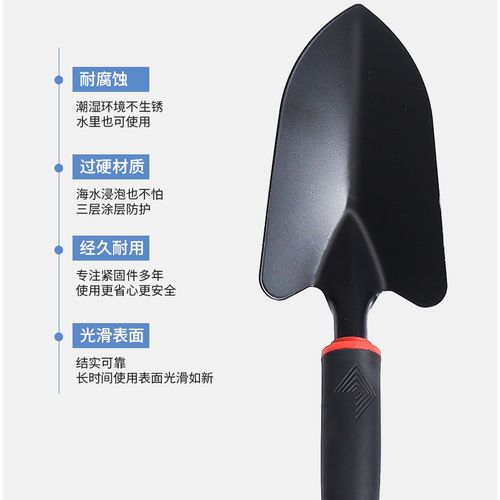 园艺工具小耙子小锄头农用盆栽铁铲铁锹赶海翻土种菜三件套小耙子 - 图0