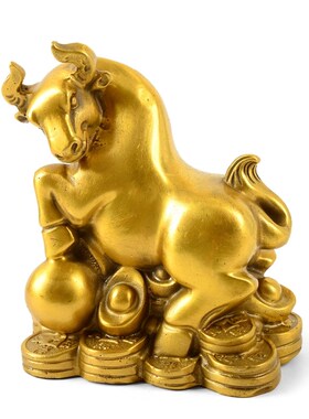 纯铜十二生肖摆件桌面属鼠牛虎兔龙蛇马羊猴鸡狗猪家居中式装饰品