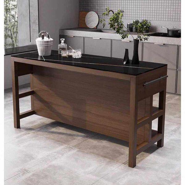 北欧厨房中岛台单独移动料理台开放式实木复古橱柜碗柜大理石餐边,淘宝优惠券,粉丝福利购,淘宝优惠卷