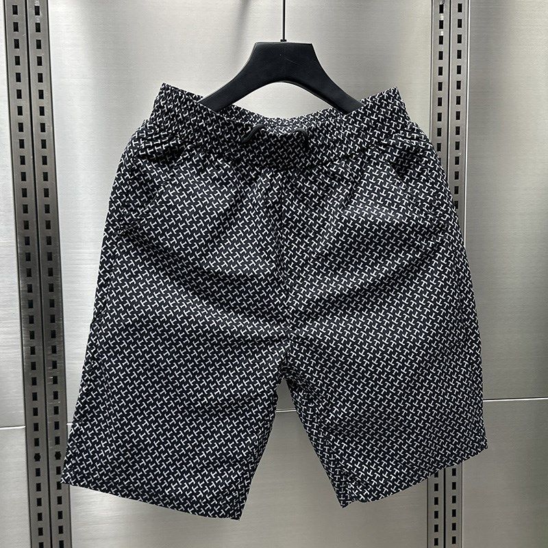 流行格子系休闲短裤男夏天外穿五分裤2024夏季新款男士运动沙滩裤,淘宝优惠券,粉丝福利购,淘宝优惠卷