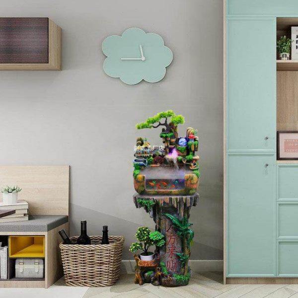 客厅假山流水喷泉循环水小山小型瀑布山水鱼缸水景装饰造景摆件,淘宝优惠券,粉丝福利购,淘宝优惠卷