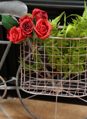 复古壁挂自行车花框模型挂件创意壁饰壁饰酒吧饭厅怀旧装饰品摆件