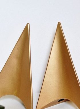 现代简约抽象飞机哑金色陶瓷书靠书档家居书房儿童房饰品礼物摆件