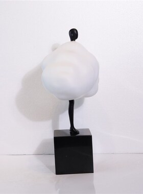 极简抽象云朵人物摆设 酒店样板房装饰雕塑 客厅玄关橱窗壁柜摆件