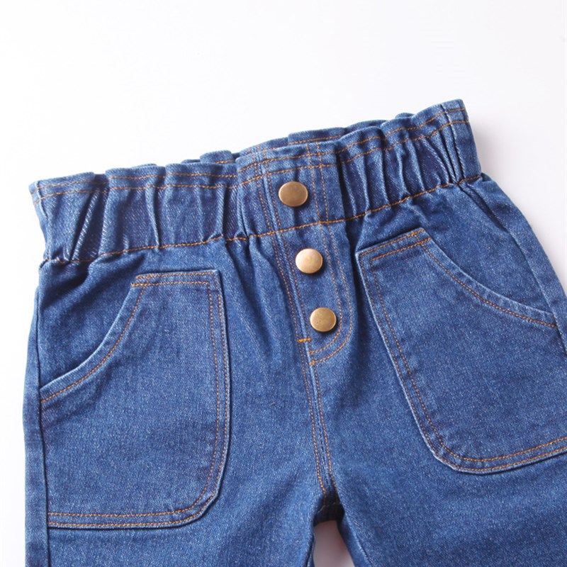 女宝宝牛仔裤春秋款小童儿童休闲喇叭裤小童装裤子子女童长裤秋装,淘宝优惠券,粉丝福利购,淘宝优惠卷