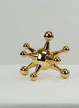 树脂分子球北欧轻奢创意家居客厅茶几电视柜酒柜玄关软装饰品摆件