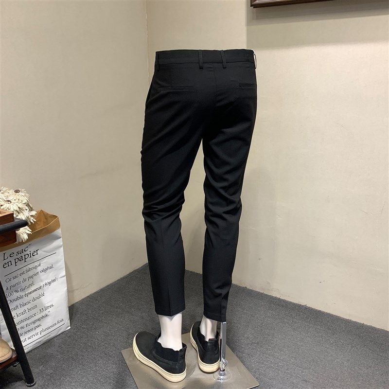 夏季男士休闲西裤青年韩版修身小脚男九分裤英伦西装裤子潮流9分,淘宝优惠券,粉丝福利购,淘宝优惠卷