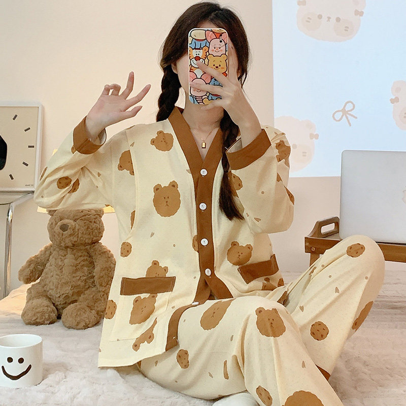 孕妇睡衣夏季薄款纯棉月子服3月份产后哺乳春秋产妇家居服女住院4,淘宝优惠券,粉丝福利购,淘宝优惠卷