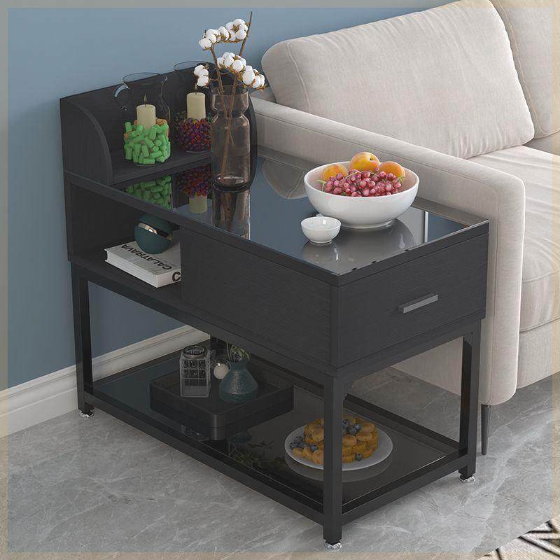 轻奢简约沙发边柜边几角几客厅钢化玻璃侧边柜储物柜边角桌小茶几,淘宝优惠券,粉丝福利购,淘宝优惠卷