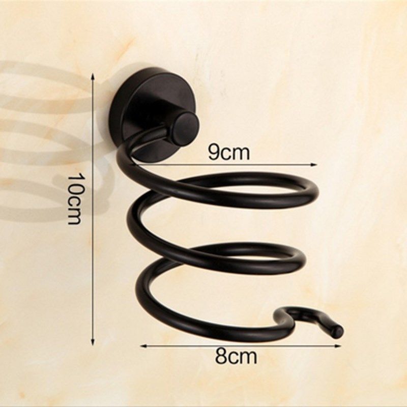 免打孔黑色吹风机架复古浴室置物架美式酒店电吹风架壁挂收纳架子,淘宝优惠券,粉丝福利购,淘宝优惠卷