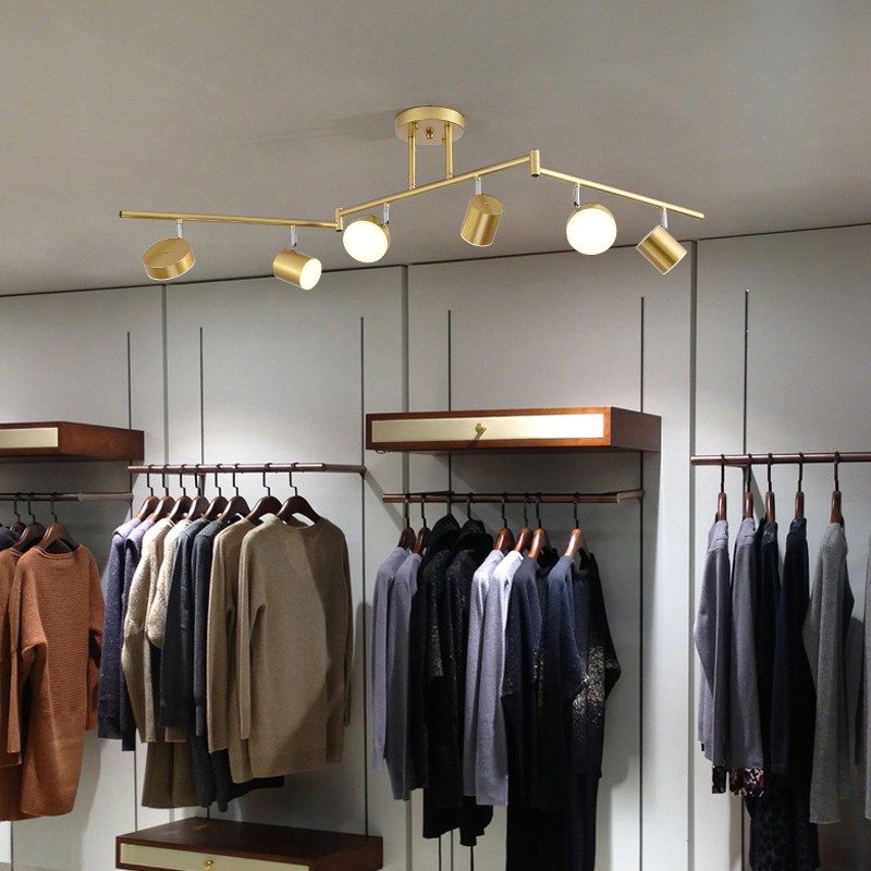 可折叠LED吸顶灯 客厅走廊过道长灯北欧个性前台服装店铺轨道射灯,淘宝优惠券,粉丝福利购,淘宝优惠卷