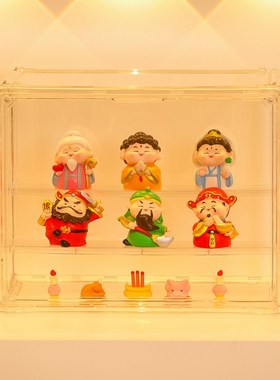 五路财神爷桌面招财摆件办公室店铺客厅酒柜家居装饰乔迁新居礼品