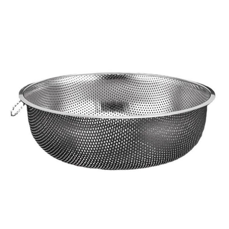 不锈钢沥水篮加厚圆形淘米漏盆洗菜篮子厨房家用洗米筛水果滤水网,淘宝优惠券,粉丝福利购,淘宝优惠卷