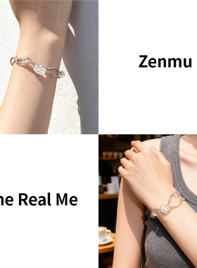绽木Zenmu天然白水晶手串女真我