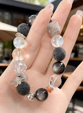 绽木Zenmu天然白水晶手串女星云