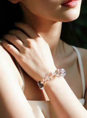 绽木Zenmu白水晶老檀木手串方荟